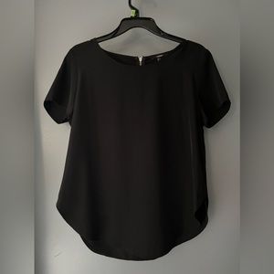 Women’s black silk blouse